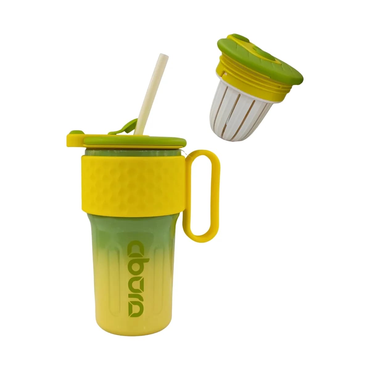 2-in-1 Fruit-Infuser Sipper Mug with Handle
