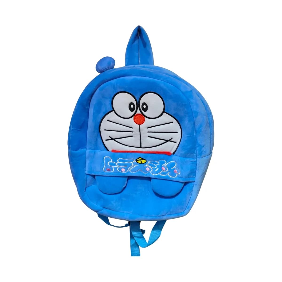 Blue Robot-Cat Plush Kids Backpack
