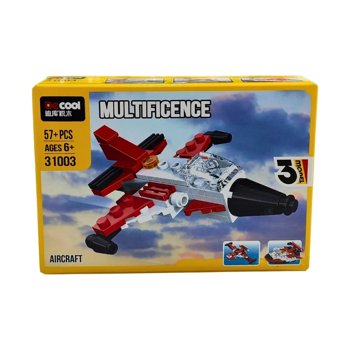 Decool Multificence 3-in-1 Aircraft Building Set (57+ pcs)