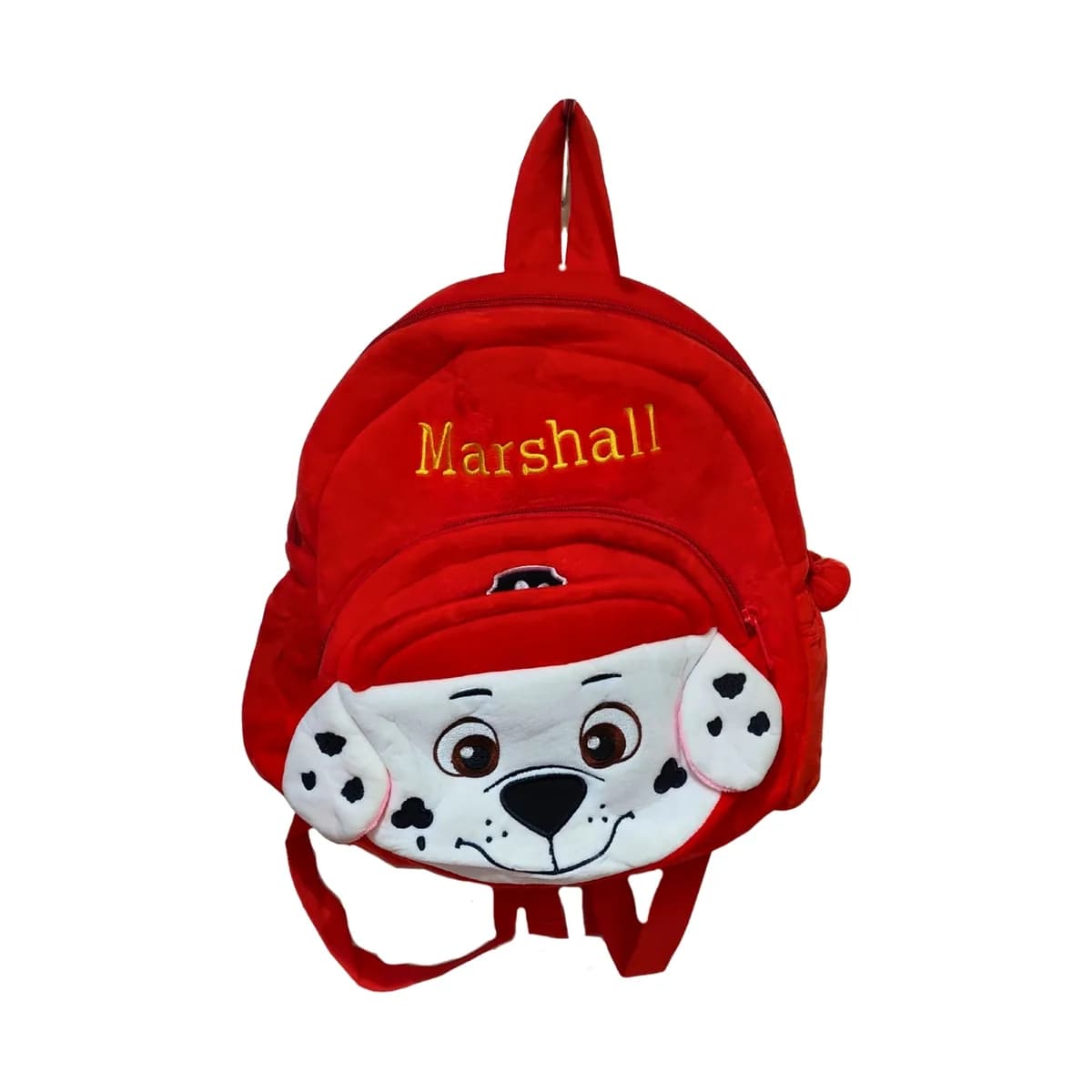 Red Dalmatian Pup Plush Kids Backpack