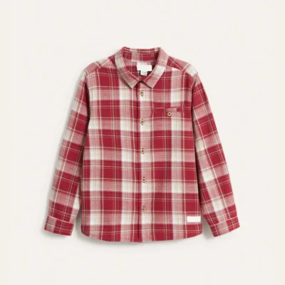 Kids' Red/White Checked Shirt